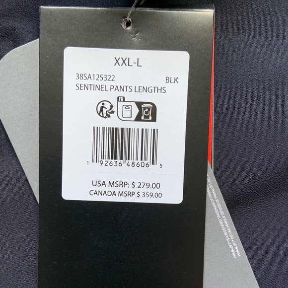 Men's Spyder Sentinel Insulated Snow Snowboard Ski Pants XXL-L (Long Length) - Picture 2 of 4